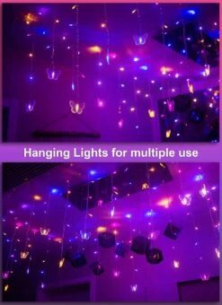 Butterfly Fairy Lights For Bedroom Curtain Ceiling Wall Decor USB Plug-in 120 Led 19.7FT Twinkle String Light With Remote, For Toddler Teen Girls And Christmas Decorations -Xmas Lighting Shop 81SiBQmOV7L. AC SL1500