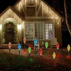 Biswing Christmas Decorations C9 Multicolor Light Bulb With Pathway Markers, Outdoor Xmas Pathway Lights, Connectable & Light Up For Holiday Walkway Patio Garden Lawn Yard Ornament, 5 Pack 11 Biswing Christmas Decorations C9 Multicolor Light Bulb With Pathway Markers, Outdoor Xmas Pathway Lights, Connectable & Light Up For Holiday Walkway Patio Garden Lawn Yard Ornament, 5 Pack -Xmas Lighting Shop 81SqZtvEMKL. AC SL1500