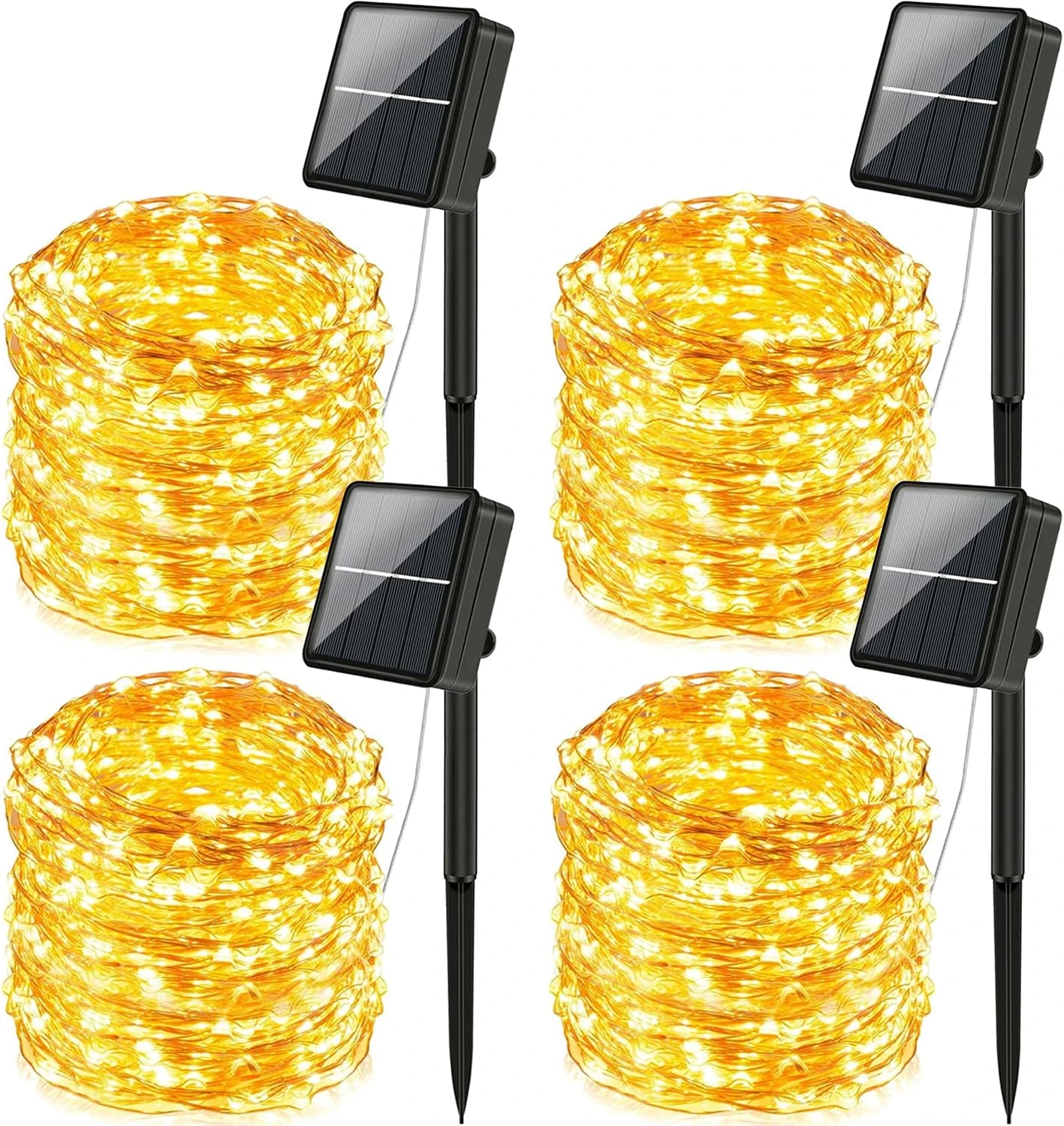 Extra-Long Solar String Lights Outdoor Waterproof - 4-Pack Each 72FT 200 LED Solar Powered Fairy Lights - 8 Modes Copper Wire Lights For Patio Trees Garden Party Christmas Wedding (Warm White) 1 Extra-Long Solar String Lights Outdoor Waterproof - 4-Pack Each 72FT 200 LED Solar Powered Fairy Lights - 8 Modes Copper Wire Lights For Patio Trees Garden Party Christmas Wedding (Warm White)