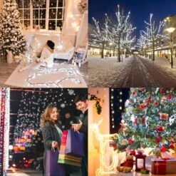Solar String Light Outdoor 8 Lighting Modes 72FT 200 LED Solar Powered Christmas Lights Outdoor Waterproof Fairy String LightsTwinkle Lights For Christmas, Garden, Patio, Christmas Tree, Party (White) -Xmas Lighting Shop 81TrRz3c8QL. AC SL1500