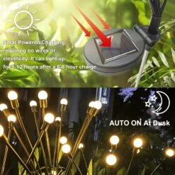 OMK Solar Swaying Light Firefly Outdoor Solar Powered Garden Lights【Upgraded LIT/Flash】,Patio/Yard/Porch/Pathway Outside Decor LED For Bar Restaurant Hotel Holiday Christmas Decorations(2 Pack) 9 OMK Solar Swaying Light Firefly Outdoor Solar Powered Garden Lights【Upgraded LIT/Flash】,Patio/Yard/Porch/Pathway Outside Decor LED For Bar Restaurant Hotel Holiday Christmas Decorations(2 Pack) -Xmas Lighting Shop 81UjNUzJzTL. AC SL1500 1