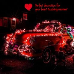 Christmas Red Mini String Lights, 100 Count 26.5 Feet Detachable Incandescent Bulb Waterproof Red Fairy Lights Plug In For Indoor Outdoor Party Patio Valentine's Day Decoration, White Wire -Xmas Lighting Shop 81VA4SpxtiL. AC SL1500