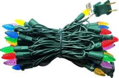 MXTCLM C3 Christmas Lights, 50 LED Strawberry String Lights, 18.31ft Multicolor C3 Lights, Fairy Lights For Outdoor, Indoor, Garden, Yard, Home, Party, Christmas Tree Decorations (Multicolor) -Xmas Lighting Shop 81WVlFY3EyL. AC SL1500