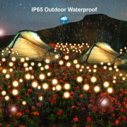 Lanthium 8 Pack Solar Firefly Lights Outdoor Waterproof With 8 LEDs, Solar Powered Outdoor Lights - Swaying Solar Garden Lights - Warm White Solar Powered Firefly Lights, Christmas Lights For Garden 12 Lanthium 8 Pack Solar Firefly Lights Outdoor Waterproof With 8 LEDs, Solar Powered Outdoor Lights - Swaying Solar Garden Lights - Warm White Solar Powered Firefly Lights, Christmas Lights For Garden -Xmas Lighting Shop 81WfUqKZQaL. AC SL1500