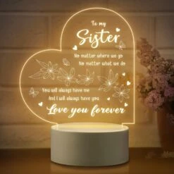 Sisters Gifts From Sister, Sister Birthday Gift Ideas - Engraved Night Light, Birthday Gifts For Sister From Sister Brother, Mothers Day Graduation Christmas Gifts For Sister -Xmas Lighting Shop 81WnTMgWicL. AC SL1500