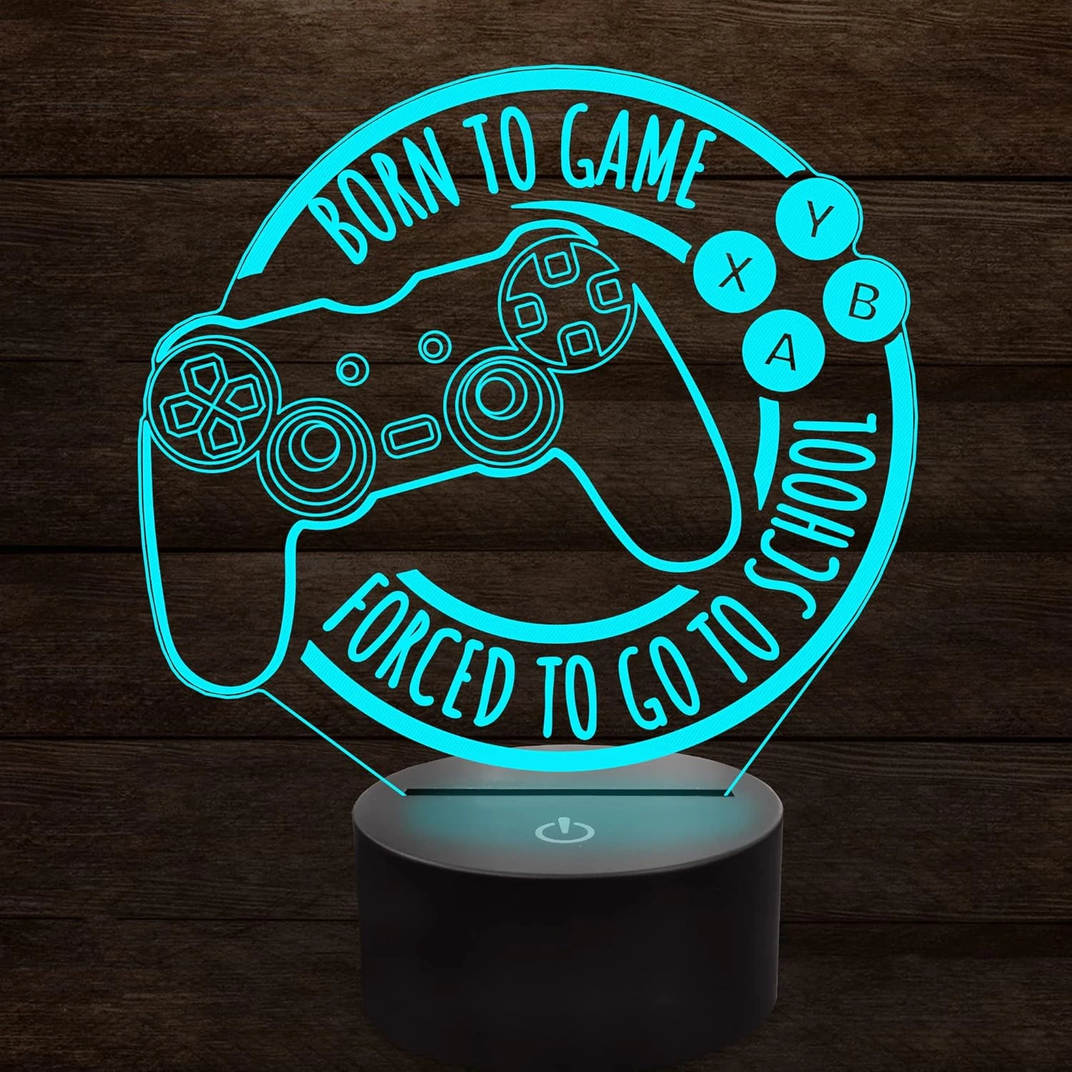 Anywin Game Night Light, Game Lamp For Kids, Game Console Night Light Gift, Christmas Holiday Birthday Gifts For Boys Boyfriend Him,Born To Game Forced To Go To School Lamp 5 Anywin Game Night Light, Game Lamp For Kids, Game Console Night Light Gift, Christmas Holiday Birthday Gifts For Boys Boyfriend Him,Born To Game Forced To Go To School Lamp - Image 5