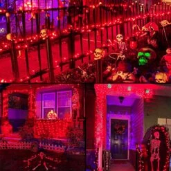 JMEXSUSS 250 LED Red Halloween String Lights With 8 Modes, 91.5ft Expandable Christmas Lights Outdoor Waterproof, Red LED Lights Indoor For Tree Patio Bedroom Party Christmas Halloween Decorations -Xmas Lighting Shop 81XmGSCjILL. AC SL1500
