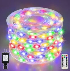 Ollny Christmas Lights Outdoor Indoor, 400LED 131ft Christmas Tree Lights, String Lights IP67 Waterproof 8 Modes Fairy Lights Plug In For House Party Yard Decorations (Multicolor) -Xmas Lighting Shop 81YH8y5UmdL. AC SL1500