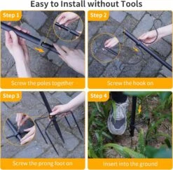 Dibaful 2 Pack String Light Poles For Outside, 9FT Metal Poles For Outdoor String Lights, Hanging Christmas Light Pole, Outdoor Decorations For Patio Backyard Garden Bistro Deck Party Holiday -Xmas Lighting Shop 81YUqsNqV8L. AC SL1500