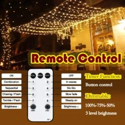 Christmas Lights Outdoor 405FT 1000 LED Long String Lights, Waterproof Plug In Twinkle Fairy Lights With Remote, 8 Modes Timer Dimmable For Xmas Tree Christmas Decorations Garden Party Warm White -Xmas Lighting Shop 81YWT9lpGHL. AC SL1500