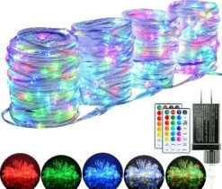 HAHOME 160Ft 480 LEDs Connectable Rope Lights, Color Changing Waterproof String Lights For Halloween,Christmas Decor