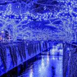 VTECHOLOGY Christmas String Lights, 66FT 200 LEDs Blue Halloween String Lights 8 Modes Fairy Lights With End-to-End Plug Decoration For Christmas Tree Indoor Outdoor, Blue (Clear Wire) -Xmas Lighting Shop 81ZMbuWuFhL. AC SL1000