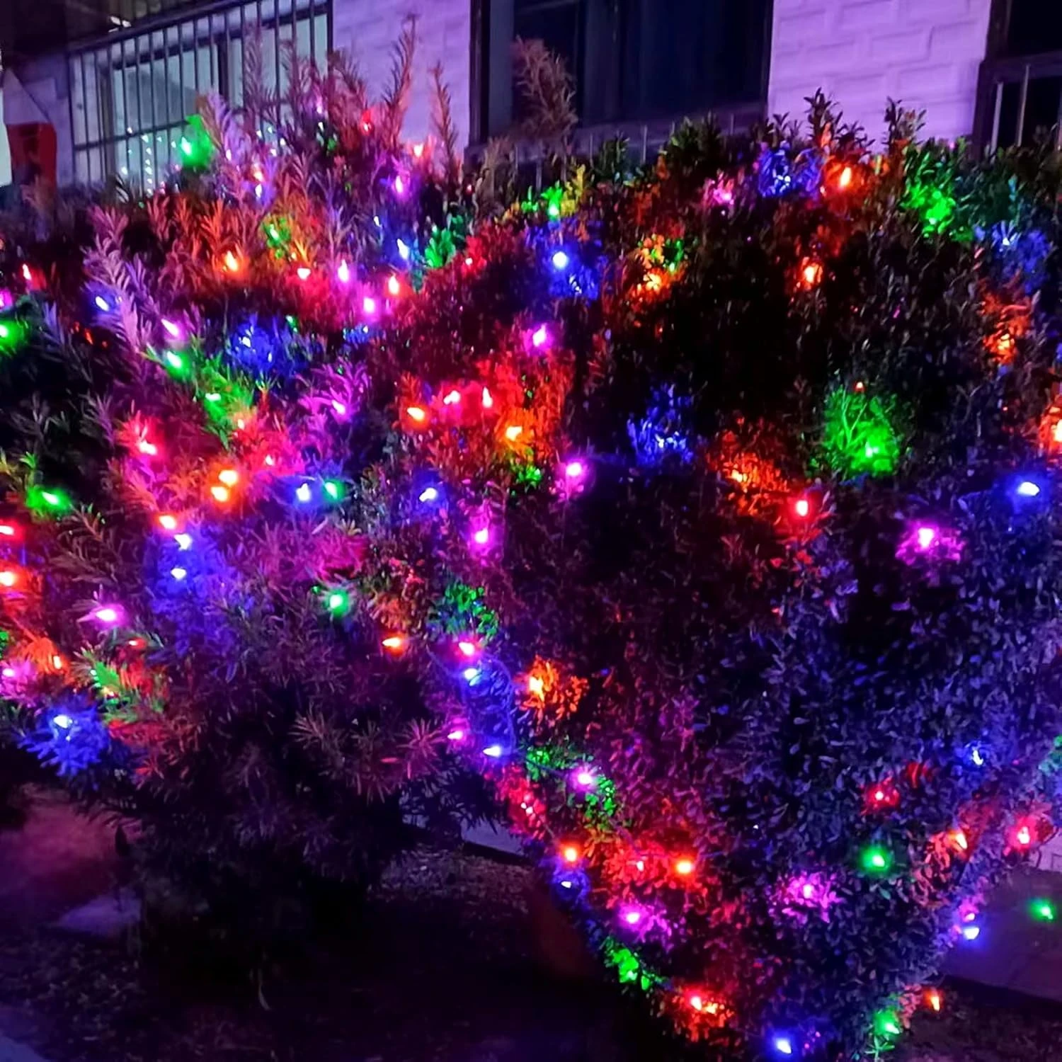 JinBest 100 LED Multicolor Christmas Lights, 35 FT Green Wire String Lights, For Indoor And Outdoor Party, Trees, Garden, Patio 3 JinBest 100 LED Multicolor Christmas Lights, 35 FT Green Wire String Lights, For Indoor And Outdoor Party, Trees, Garden, Patio - Image 3