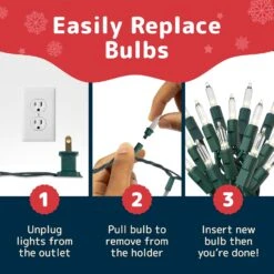 PREXTEX Christmas Lights (20 Feet, 100 Lights) - Clear White Christmas Tree Lights With Green Wire - Indoor/Outdoor String Lights - Warm White Twinkle Lights -Xmas Lighting Shop 81ZZ2opIWEL. AC SL1500