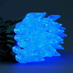 YULETIME Blue C6 Strawberry LED Christmas Lights, 33 Ft 100 Count 4" Spacing One-Piece High Waterproof UL Certified String Light (Blue) -Xmas Lighting Shop 81Zx7a19VzL. AC SL1500