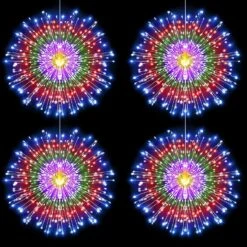 Fairy Lights Battery Operated Wire Lights,225 LED DIY 8 Modes Dimmable Lights With Remote Control, Waterproof Decorative Hanging Starburst Lights For Christmas, Home, Patio, Indoor Outdoor Decoration