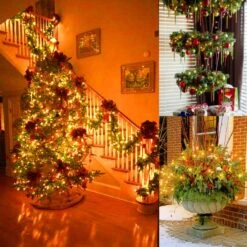 Silvom Yellow Christmas Lights, 33ft 100 LED Xmas Christmas Lights, 120V UL Certified LED String Lights For Halloween, Christmas Tree, Wedding, Party, Patio, Holiday, Home Indoor & Outdoor Decoration -Xmas Lighting Shop 81aCPp2OcuL. AC SL1500