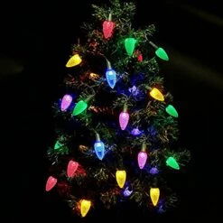 MXTCLM C3 Christmas Lights, 50 LED Strawberry String Lights, 18.31ft Multicolor C3 Lights, Fairy Lights For Outdoor, Indoor, Garden, Yard, Home, Party, Christmas Tree Decorations (Multicolor) -Xmas Lighting Shop 81aGtDDrmcL. AC SL1500