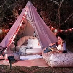 Solar Outdoor Rope Lights 33ft 100LED Candy-color Waterproof Twinkle Lights For Wedding Patio Garden Christmas Halloween Party Holiday Trampoline Decoration -Xmas Lighting Shop 81aOI8Oli9L. AC SL1500