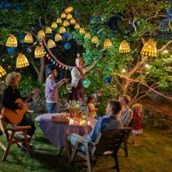 SEMILITS Outdoor Solar String Lights 20LED Golden Bells Solar Lantern String Lights For Garden Christmas Decorations -Xmas Lighting Shop 81apY QjMHL. AC SL1500