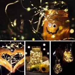 12 Pack 10Ft(3m) 30 LED Twinkle Lights Battery Operated, 3 Speed Modes, Extra 12 Batteries For Replacement, Mini Waterproof String Lights, Fairy Lights For DIY Christmas Decoration -Xmas Lighting Shop 81b2GpNi12L. AC SL1500