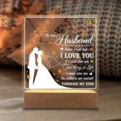 KITCHENVOY To My Husband I Love You Acrylic Night Light Gifts For Husband On Wedding, Anniversary, Valentine's Day, Christmas From Wife -Xmas Lighting Shop 81bIwNDo61L. AC SL1500