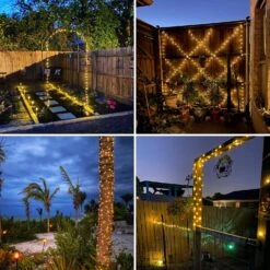 BHCLIGHT Solar String Lights Outdoor, 2-Pack 80FT 200 LED , Waterproof Copper Wire 8 Modes Solar Fairy Lights For Garden Patio Tree Christmas Party Wedding (Warm White) -Xmas Lighting Shop 81bOpAYc2L. AC SL1500