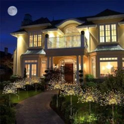 Serpouliom Solar Garden Lights, Firework Lights Outdoor 2 Pack 180 LED Solar Lights Outdoor Waterproof Landscape Lamp, Decor For Courtyard Garden Christmas Party (Warm White) 13 Serpouliom Solar Garden Lights, Firework Lights Outdoor 2 Pack 180 LED Solar Lights Outdoor Waterproof Landscape Lamp, Decor For Courtyard Garden Christmas Party (Warm White) -Xmas Lighting Shop 81bcUzADmL. AC SL1500