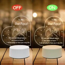 LE XIAOXI Best Friend Birthday Gifts Friendship Gifts Acrylic Night Light, Thank You Gifts For Friends - Christmas Birthday Gifts For Bestie, BFF 12 LE XIAOXI Best Friend Birthday Gifts Friendship Gifts Acrylic Night Light, Thank You Gifts For Friends - Christmas Birthday Gifts For Bestie, BFF -Xmas Lighting Shop 81bwmaY6XWL. AC SL1500