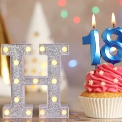 Foaky LED Letter Lights Sign Light Up Silver Letters Letter Sign For Night Light Birthday Party Battery Powered Christmas Lamp Girls Gifts Home Bar Decoration (A) 13 Foaky LED Letter Lights Sign Light Up Silver Letters Letter Sign For Night Light Birthday Party Battery Powered Christmas Lamp Girls Gifts Home Bar Decoration (A) -Xmas Lighting Shop 81cUI7DtRuL. AC SL1500