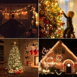 Ankilo [2 Pack] Newest Globe String Lights, 3M 30 LED Battery Powered Fairy Light, 2 Modes Hanging Light Decorative Christmas Lights For Bedroom, Wedding, Party, Patio, Festival -Xmas Lighting Shop 81cVpVVhVgL. AC SL1500