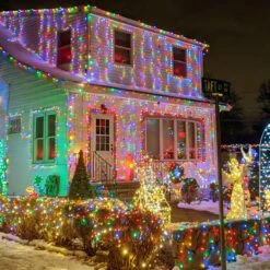 Litogo Extra-Long 197FT 500 LED String Lights, Plug In Fairy Lights With 8 Lighting Modes Christmas Lights Outdoor, IP65 Waterproof Multicolor Sting Lights Indoor For Bedroom Party Tree Decoration -Xmas Lighting Shop 81d5zlRvDML. AC SL1300