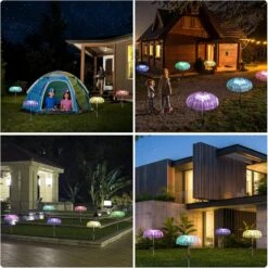 Solar Outdoor Lights Solar Garden Lights Decorative 2Pack, Solar Flower Lights Jellyfish Fairy Lights Waterproof For Patio,Yard,Backyard, Pathway, Garden Decor 7Color Change Christmas Decorations 12 Solar Outdoor Lights Solar Garden Lights Decorative 2Pack, Solar Flower Lights Jellyfish Fairy Lights Waterproof For Patio,Yard,Backyard, Pathway, Garden Decor 7Color Change Christmas Decorations -Xmas Lighting Shop 81dOEpkKV3L. AC SL1500