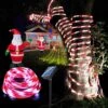 Solar Outdoor Rope Lights 33ft 100LED Candy-color Waterproof Twinkle Lights For Wedding Patio Garden Christmas Halloween Party Holiday Trampoline Decoration