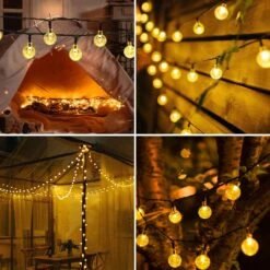 LICKLIP Solar String Lights, 36ft 60 LED (Φ1.0 Inch) Outdoor Globe Bulb String Lights, Waterproof 8 Modes Solar Patio Lights For Christmas, Patio, Garden, Gazebo, Yard, Outdoors, Wedding (Warm White) 11 LICKLIP Solar String Lights, 36ft 60 LED (Φ1.0 Inch) Outdoor Globe Bulb String Lights, Waterproof 8 Modes Solar Patio Lights For Christmas, Patio, Garden, Gazebo, Yard, Outdoors, Wedding (Warm White) -Xmas Lighting Shop 81e9l713NrL. AC SL1500