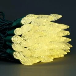 YULETIME Warm White One-Piece C6 LED Christmas Lights, Total 71 Feet 140 Count 2 Strands 35.5ft 70ct 6" Spacing Waterproof Strawberry String Light (Warm White) -Xmas Lighting Shop 81ej8Kci 5L. AC SL1500