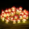 Mushroom Decor Lights 10 Ft 40 LEDs Mushroom Lights Battery Powered Mushroom Night String Lights With 8 Lighting Modes Remote Timer For Bedroom Winter Christmas Party Decoration