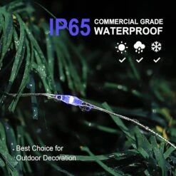 Hopolon Solar String Lights Outdoor, 2 Pack Each 33FT 100 LEDs Solar Powered Fairy Lights,Copper Wire Lights With 8 Modes For Patio Yard Trees Christmas Wedding Party Decor -Blue -Xmas Lighting Shop 81frxeUyS9L. AC SL1500