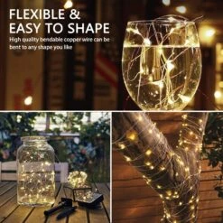 Renohef 2 Pack Solar String Lights,200 LEDs 66Ft Waterproof Outdoor Fairy Lights With 8 Lighting Modes,Garden Copper Wire Decorative Lights For Patio,Gate,Trees,Wedding,Party,Christmas -Xmas Lighting Shop 81fzh1uyYkL. AC SL1500