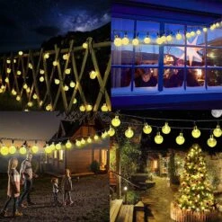 LICKLIP Solar String Lights, 36ft 60 LED (Φ1.0 Inch) Outdoor Globe Bulb String Lights, Waterproof 8 Modes Solar Patio Lights For Christmas, Patio, Garden, Gazebo, Yard, Outdoors, Wedding (Warm White) 10 LICKLIP Solar String Lights, 36ft 60 LED (Φ1.0 Inch) Outdoor Globe Bulb String Lights, Waterproof 8 Modes Solar Patio Lights For Christmas, Patio, Garden, Gazebo, Yard, Outdoors, Wedding (Warm White) -Xmas Lighting Shop 81g7cg9zWL. AC SL1500