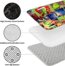 Dudfconh Christmas Shower Curtain Set With Rugs, Toilet Lid Cover Bath Mat ,Christmas Decoration Shower Curtain With 12 Hooks,65 X 70 Inches Waterproof Shower Curtain For Bathroom Set HO165P1 9 Dudfconh Christmas Shower Curtain Set With Rugs, Toilet Lid Cover Bath Mat ,Christmas Decoration Shower Curtain With 12 Hooks,65 X 70 Inches Waterproof Shower Curtain For Bathroom Set HO165P1 -Xmas Lighting Shop 81gAvEWJWBL. AC SL1500