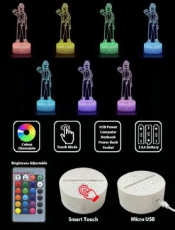 Magiclux 3D Illsuion Eleven Figurine Night Light, 16 Colors Changeable Decor Lamp With Remote, Creative Lighting Gifts For Boys Girls Teens Birthday Christmas -Xmas Lighting Shop 81gZVWZQI1L. AC SL1500