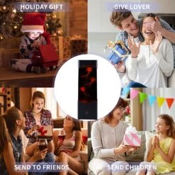 Gifts For Adults Kids, Multi-Color Jellyfish Lava Lamp, USB Powered Aquarium Night Lights With 3 Jellyfish,Office Room Desktop Decoration, Gifts For Christmas Birthdays Holidays (Black) -Xmas Lighting Shop 81h0t3ecJ9L. AC SL1500