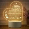 Glydein Romantic Gifts For Her Anniversary, Birthday Wife Husband Girlfriend Boyfriend - To My Love Beautiful Packed Night Light Best Valentine's Day Christmas I You Him