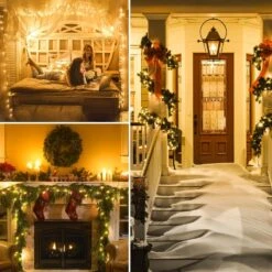 SANJICHA Extra-Long 66FT String Lights Outdoor/Indoor, 200 LED Upgraded Super Bright Christmas Lights, Waterproof 8 Modes Plug In Fairy Lights For Bedroom Party Wedding Garden (Warm White) -Xmas Lighting Shop 81h8MGa8NL. AC SL1500