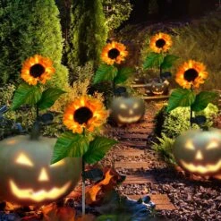 Sunflower Solar Lights, Blueguan 8 Pack Solar Sunflowers Outdoor Garden Lights Waterproof IP65, Durable Rechargeable Solar Sunflower Lights Decorative For Lawn Yard, Christmas Patio Pathway Décor 10 Sunflower Solar Lights, Blueguan 8 Pack Solar Sunflowers Outdoor Garden Lights Waterproof IP65, Durable Rechargeable Solar Sunflower Lights Decorative For Lawn Yard, Christmas Patio Pathway Décor -Xmas Lighting Shop 81hPoo1VEL. AC SL1500