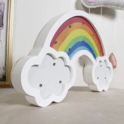 Sweet FanMuLin Rainbow LED Light Battery Operated Night Lights Rainbow LED Lamp Wall Decor For Living Room, Bedroom, Party, Christmas Birthday Gifts For Kids -Xmas Lighting Shop 81hS8hS6P L. AC SL1500
