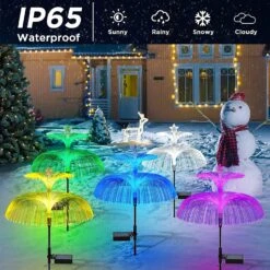 WRRLIGHT Solar Garden Lights - New Upgraded Solar Jellyfish Lights 2 Pack Solar Lights For Outside Solar Outdoor Waterproof Lights For Pathway Yard Patio Lawn Christmas Party Decor -Xmas Lighting Shop 81hUYDAK8L. AC SL1500