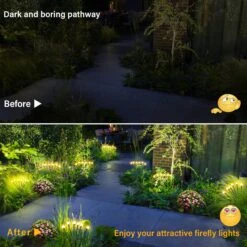 Brightever 【𝐔𝐩𝐠𝐫𝐚𝐝𝐞𝐝 Solar Lights Outdoor Waterproof - Swaying Solar Garden Lights, Firefly Lights With Highly Flexible Copper Wires, Yard Pathway Christmas Landscape Stake Lights, 2 Packs -Xmas Lighting Shop 81hUyrKPVDL. AC SL1500