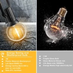 String Lights For Outside 150FT,Dimmable Waterproof Outdoor String Lights With 75+2 Shatterproof G40 Globe Bulbs Connectable LED Patio Lights, Commercial Hanging Lights For Christmas Backyard Party 11 String Lights For Outside 150FT,Dimmable Waterproof Outdoor String Lights With 75+2 Shatterproof G40 Globe Bulbs Connectable LED Patio Lights, Commercial Hanging Lights For Christmas Backyard Party -Xmas Lighting Shop 81iBSggJTQL. AC SL1500